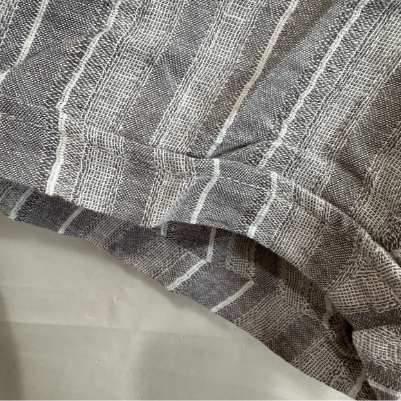 Style & Co Womens MidRise Grey Stripe Paperbag Shorts Size Medium - Picture 4 of 9